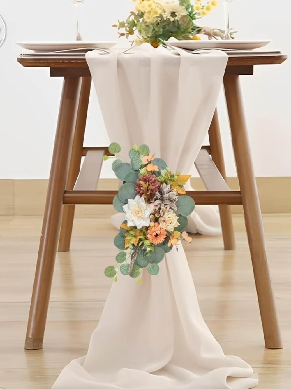 Autumn Eucalyptus Floral Wedding Set - Fall Orange & Green - Picture 7 of 14